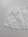 Frill Banding Flared Mini Skirt