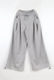 Two-tuck wide string pants