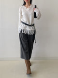 [Muffler SET] Vintage Boucle Long Knit