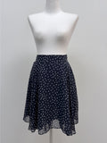 Dot Chiffon Flare Midi Skirt