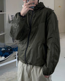 Glossy Color Matching Windbreaker