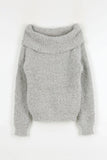 Free pop off-shoulder knit
