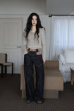 Mohair crop knit top