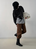 Poodle Fleece Crop Cardigan