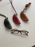Leather Glasses Key Ring Holder