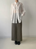 Rosie Tencel See-Through Loose Fit Blouse