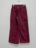 [unisex] 3way pin tuck cargo wide pants
