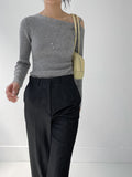 Andew One Shoulder Knit T-Shirt