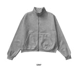 Cozy Hip-Hop Brushed Zip-Up