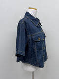 Kota Denim Crop Shirt Jacket