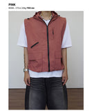 4 Pocket nylon hood vest