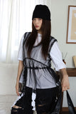 Mor chiffon blouse