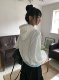 Copper Flower Embossed String Hood Jacket
