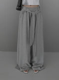 Tie Maxi Wide Sweatpants