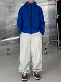 Unique Zipper Nylon Pants
