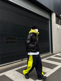 Side Color Matching Brushed Pants