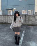 Melk Pintuck Pleated Mini Skirt