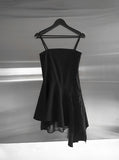 Leri Unbalanced Chiffon Flare One Piece