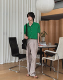 Biel Summer Linen Collar Half Cardigan