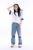 Foldable ribbed hair band