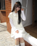 Jea Bean Button Jacket Midi Skirt Set