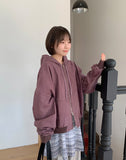 [unisex] Date Two Way Over Hood Zip Up Jumper