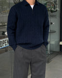 Revan Half Zip-Up Cable Knit