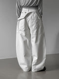 Over Rolled Cotton Pants