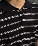 Luca Punching Short Sleeve Collar Knit