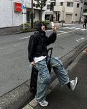 Ripen Strap Cargo Denim Pants