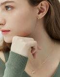 Nova 10K(Y) Pave Petit One Touch Earrings