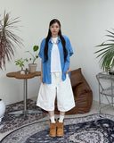 Pave Roll Up Short Sleeve Shirt