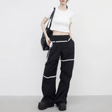 Miton cropped back slit T-shirt