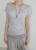 LUCA BOAT-NECK TEE
