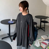 [BAONHAUS] Luke Pigment Pocket Slit Long Sleeve Tee