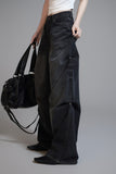 Snap Over Denim Pants