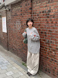 [Unisex] Caliton Cotton Plain Over Long Sleeve Tee