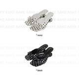 POLKA DOT HEART MULES