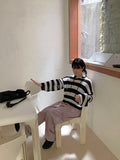 Larina Stripe Summer Hood Knit