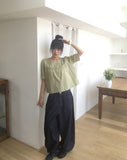 Yuki raw pocket balloon denim pants