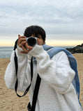 Snow warmer angora knitwear