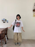 Alan Union Jack Print Over Short Sleeve Tee