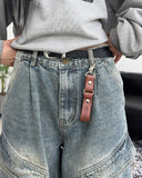 Herique Rivet Cargo Denim Pants