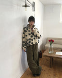 Penu Suede Side Hem Snap Long Pants