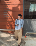 Merries Pintuck Banding Wide Pants