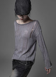 Crack loose fit knit
