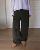 Polman Double Brushed Wide Cotton Pants