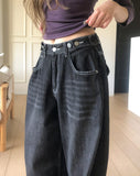 Kiny Adjust Pintuck Denim Pants