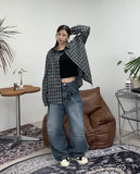 Miru Overfit Check Shirt