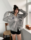 DEET Horse Numbering Two-Way Hood Zip-Up